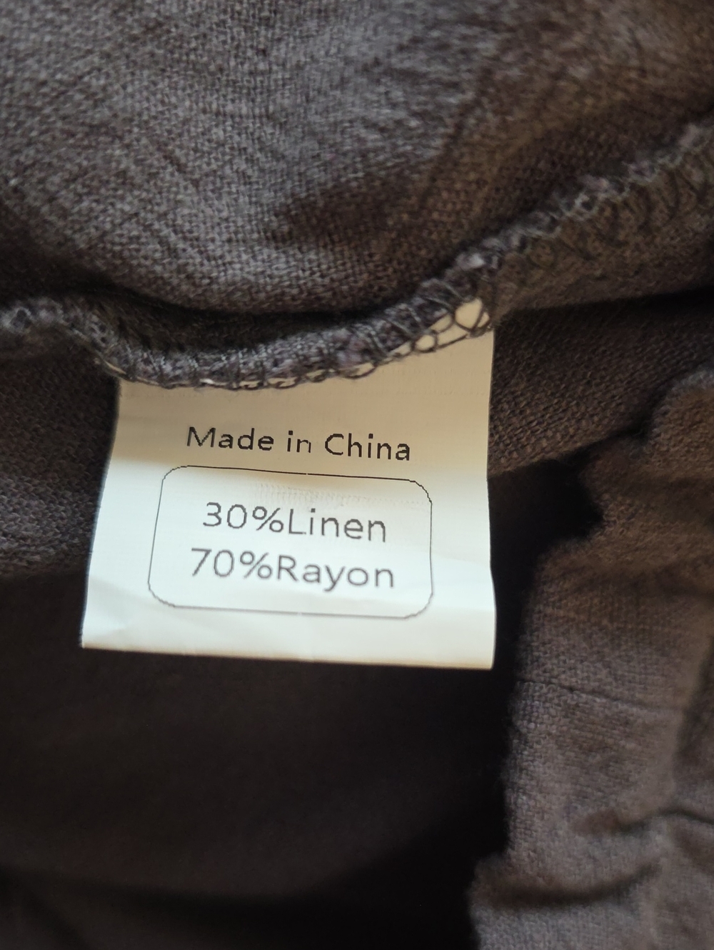 Linen Blend Drawstring Palazzo Wide Leg Pants - Picture 9 of 10